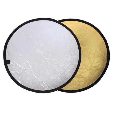 Pannello riflettente pieghevole 2 in 1 (oro/argento) (60 cm), 60cm 2 in 1