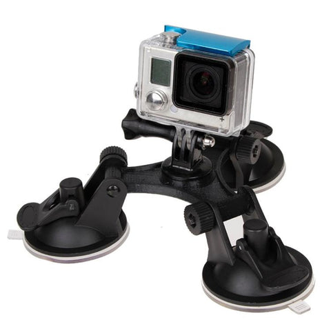 Supporto a ventosa con direzione triangolare con cacciavite esagonale per GoPro Hero11 Black / HERO10 Black /9 Black /8 Black /7 /6 /5 /5 Session /4 Session /4 /3+ /3 /2 /1, DJI Osmo Action e altroTelecamere d'azione (XM70-A), For GoPro HERO9 XM70-A