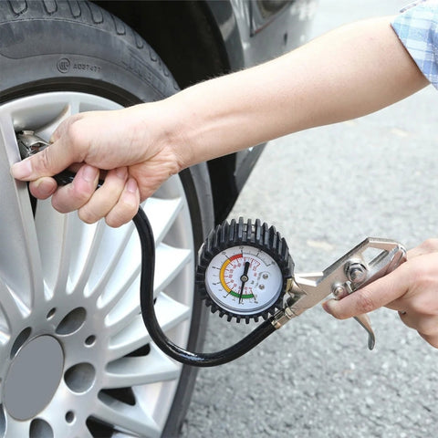 Kit de gonfleur et manomètre pour voiture, intervalle de pression : 0-220 PSI, plage : 0-220PSI