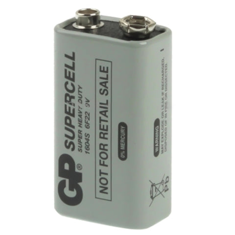 Batterie résistante de 9 V 6F22 1604D pour appareils photo/appareils photo/appareils électroniques
