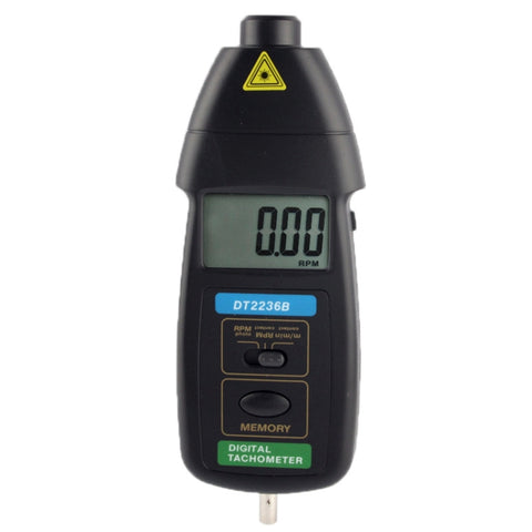 Tachymètre numérique laser à contact et sans contact, DT2236B