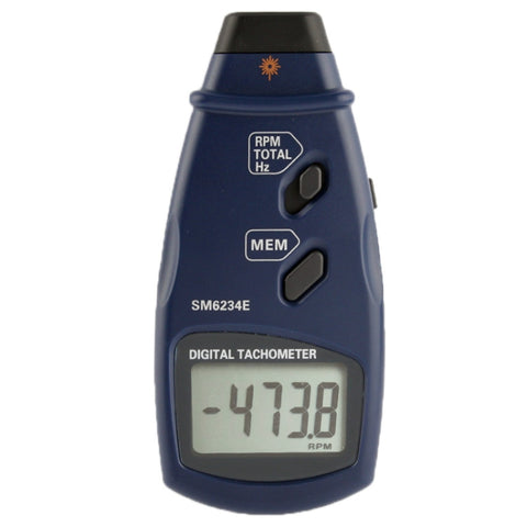 Tachymètre numérique avec photo laser Compteur RPM sans contact, SM6234E