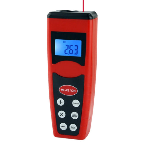 Mesureur de distance à ultrasons avec pointeur laser, portata: 0,5-18 m