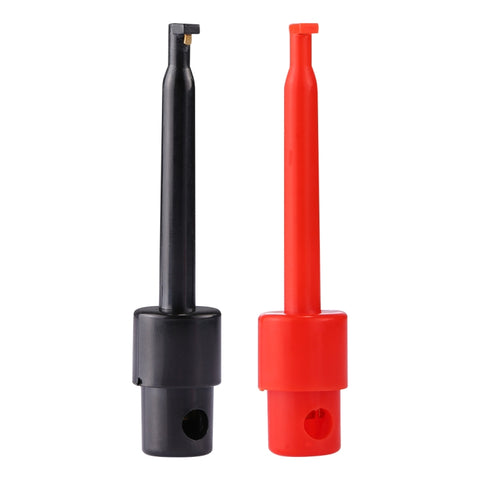 1 paire de clips pour sonde de test avec fil noir et rouge de 56 mm (grande)