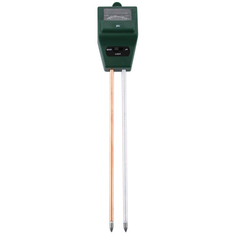Misuratore del suolo 3 in 1 per piante e fiori (PH + umidità + luce), 3 en 1