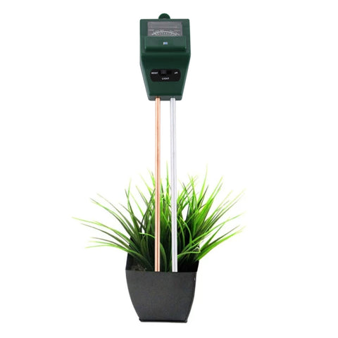 Misuratore del suolo 3 in 1 per piante e fiori (PH + umidità + luce), 3 en 1