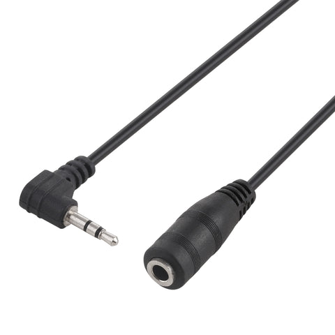 Cavo adattatore convertitore audio stereo femmina da gomito maschio da 2,5 mm a femmina da 3,5 mm, 2.5 Male to 3.5 Female(Black)