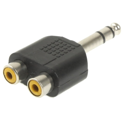 adattatore-da-635-mm-a-2-rca-femmina-per-cuffie-stereo - immagine 2