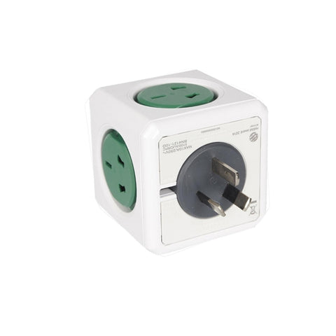 Prise de courant adaptateur de réseau universel PowerCube 10A avec 5 prises US/AU pour bureau domestique, colonne AU, prise de couleur décontractée, prise PowerCube