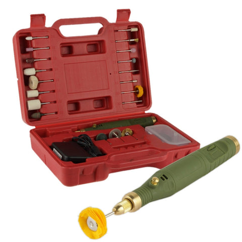 WLXY Set per trapano elettrico/smerigliatrice per intaglio, verniciatura, marcatura, sbavatura e lucidatura (WL-800), WLXY Carving