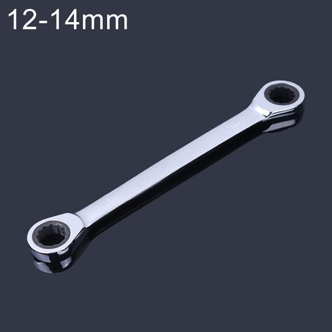 Chiave a crichetto professionale a double testa da 12-14 mm, longueur: 16,6 cm, 12-13mm
