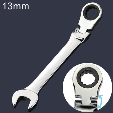 Chiave angolata a crichetto con apertura a doppio uso da 13 mm, longueur: 17,8 cm, 13mm
