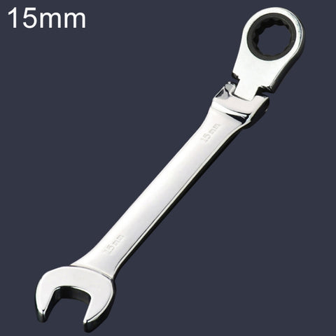 Chiave angolare a crichetto avec apertura a doppio uso da 15 mm, longueur: 19,5 cm, 15mm