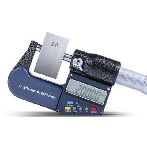 Micromètre numérique électronique de 25 mm (1 pouce) (risolution 0,001 mm), 0-25 mm