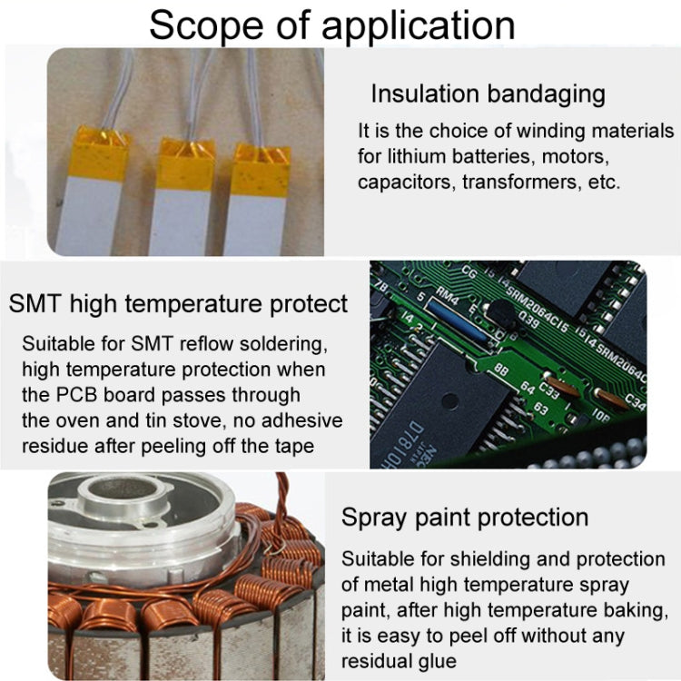 High-Temperature Resistant Polyimide Tape 45mm x 33m