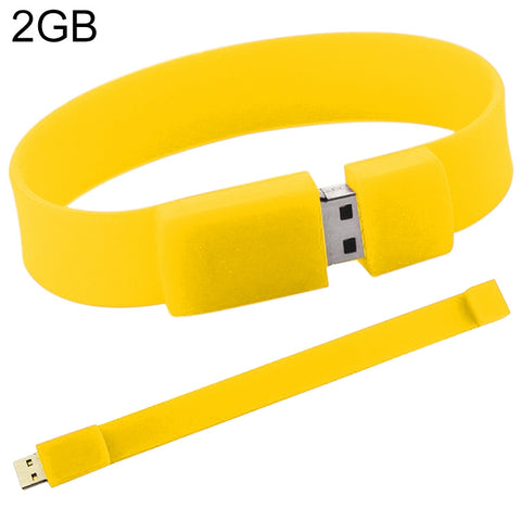 Chiavetta USB 2.0 da 2 GB per braccialetti in silicone