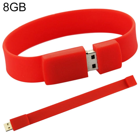 Disco Flash USB 2.0 da 8 GB per Braccialetti in Silicone
