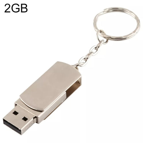Mini Disco Flash USB 2.0 Metal con Portachiavi - Capacità 2GB, 4GB,