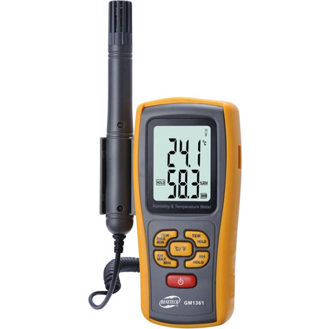BENETECH GM1361 Misurateur numérique de température et d'humidité avec écran de 2,5 pouces Igromètre/thermomètre