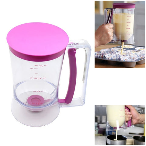 Distributeur pour pastella de 900 ml, misurino pour cupcake, rose