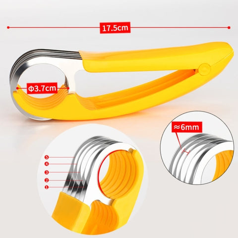 Utensile da cucina Affettatrice per banane Chopper per macedonia, Banana Slicer