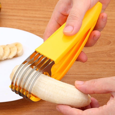 Utensile da cucina Affettatrice per banane Chopper per macedonia, Banana Slicer