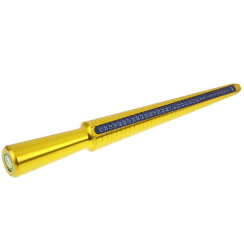 Bastone per dimensionare le dita con mandrino per misuratore di anelli in metallo e titanio, misura HK: 1-33, E