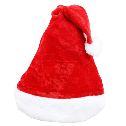 Cappello da Babbo Natale per festa di Natale da 2 pezzi Cappello natalizio rosso e bianco, dimensions : 38 cm x 29 cm, taille : 38 cm x 29 cm
