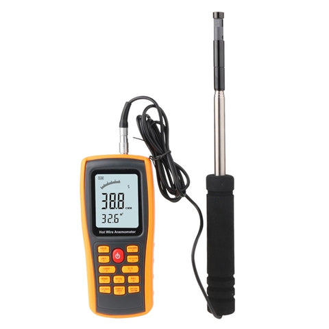 BENETECH GM8903 Anémomètre numérique avec écran LCD de 2,6 pouces à fil chaud pour la vitesse du vent, GM8903