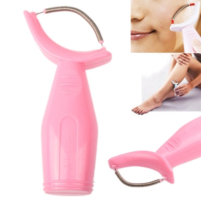 Strumento per epilatore di bellezza con filettatura manuale a molla per depilazione con rullo in plastica per il viso, Epilator Tool