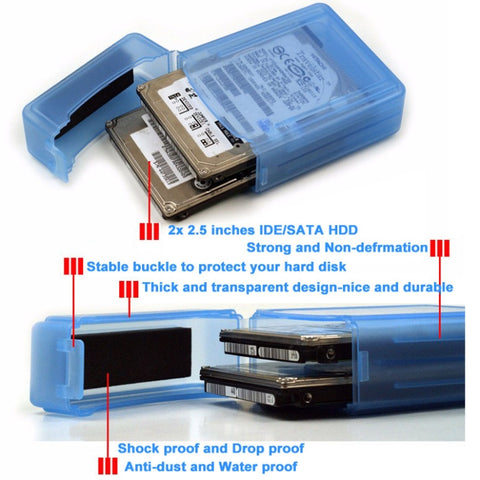Serbatoio HDD de 2,5 pouces, prend en charge 2x HDD IDE/SATA de 2,5 pouces