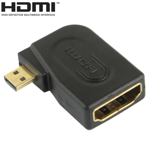 Adattatore Micro HDMI Maschio a HDMI Femmina 19 Pin Angolo 90 Gradi