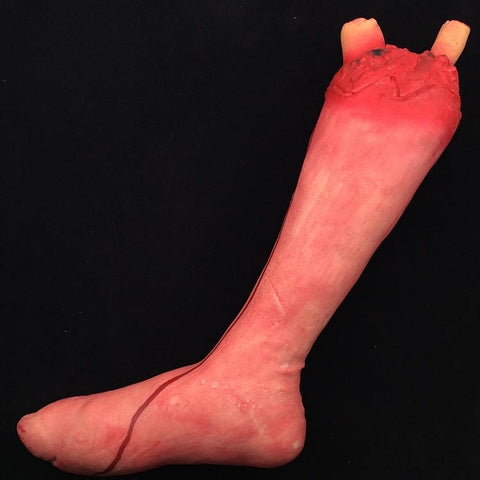 Puntelli horror di Halloween da 55 cm Poisson d'avril pour la fête Prop partie du corps Décoration Pied Lungo Insanguinato, Long Bloody Foot 1