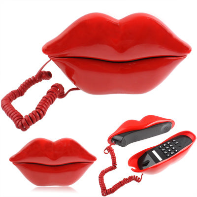 Téléphone avec fil en forme de Labbra Roventi sexy, téléphone sexy Red Hot Lips