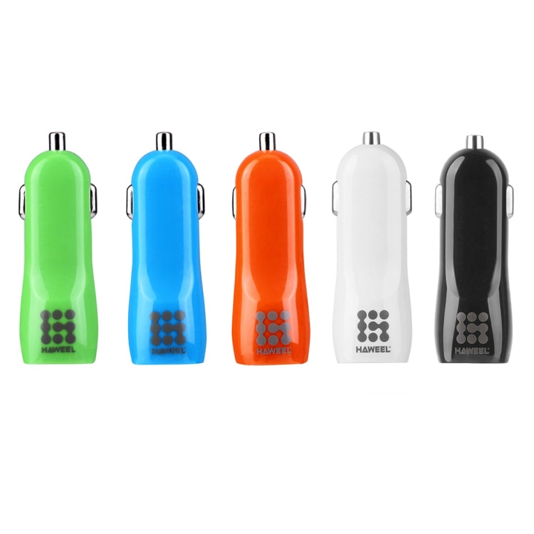 HAWEEL High Quality 2.1A + 1A Dual USB Ports Car Charger, HK Black, US  Black, US White, UK Black, UK White, White, Black