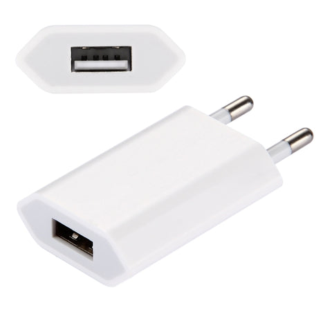 Caricabatterie da viaggio per caricabatterie con porta USB singola 5 V / 1 A, presa europea, US Plug White, EU Plug Blue, EU Plug Black, EU Plug Magenta, EU Plug Dark Blue, EU Plug White, EU Plug (Green), EU Plug Orange