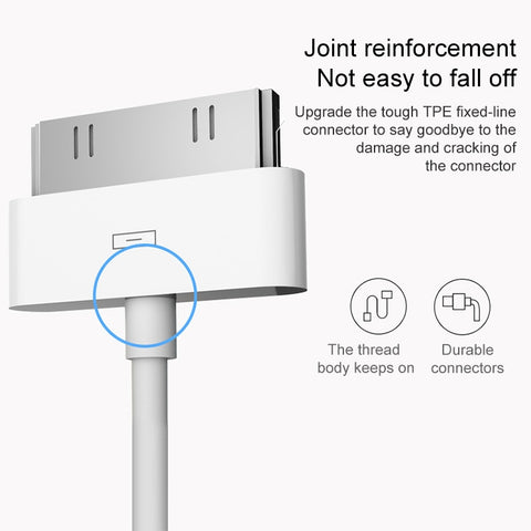 Cavo di sincronizzazione dati da 3 ma 30 pin per iPhone/iPad, lunghezza: 3 m