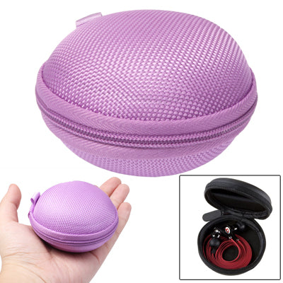 Borsa da trasporto portatile stile griglia per cuffie/auricolari, violet, vert foncé, bleu foncé