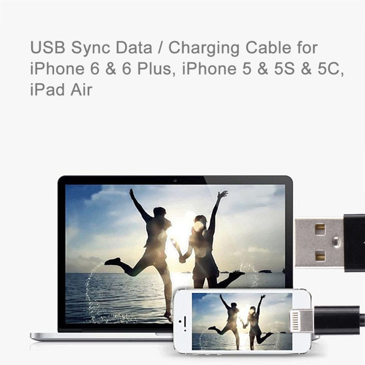 8 Pin USB Sync Data Charging Cable - 13cm Length