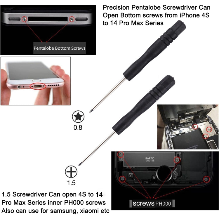 10 in 1 Repair Tool Kit with Screwdrivers and Accessories