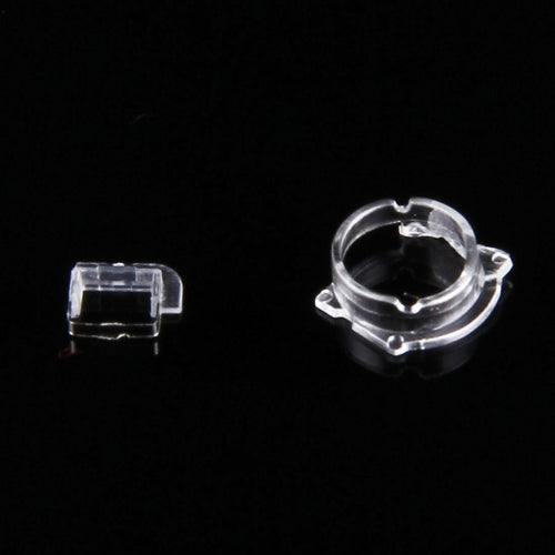 100 PCS Transparent Camera Lens Frames for iPhone 5 Series