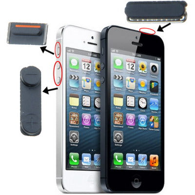 3 in 1 per iPhone 5 (pulsante Mute + pulsante di accensione + pulsante del volume), For iPhone 5, For iPhone 5 (3 in 1) - Novalix Store