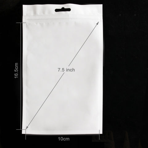 500 buste con chiusura lampo, buste richiudibili per custodia in pelle di iPhone 6 e 6 Plus, iPhone 5 e 5S, dimensioni: 19,9 cm x 12 cm;Dimensioni interne: 16,5 cm x 10 cm, 19.9cm x 12cm