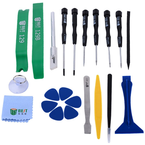 BEST BST-112 Ensemble d'instruments de réparation multi-usages professionnels 22 en 1 pour téléphone portable/ordinateur portable, BST-112