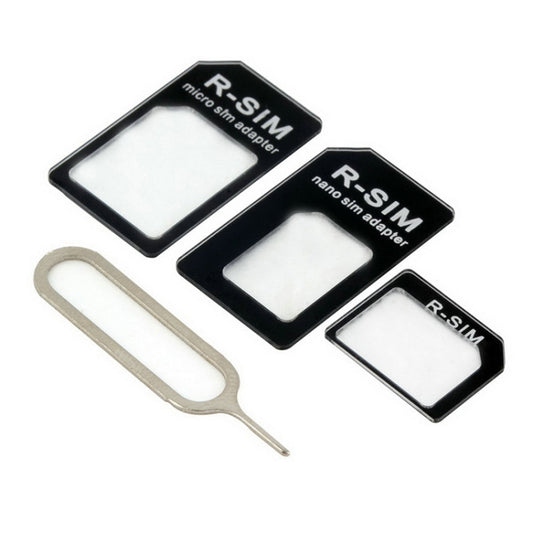 Kit di Conversione SIM 4 in 1 per iPhone 5, 4 e 4S - Nano a Micro,