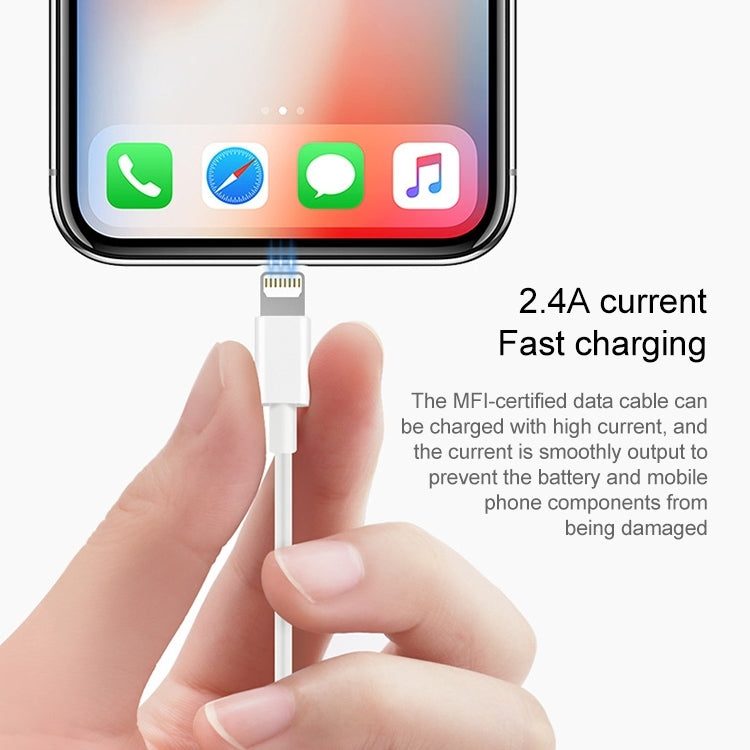 High-Quality 1m 8 Pin USB Charging Cable for iPhone & iPad