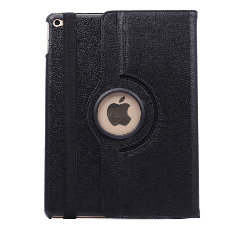 custodia-in-pelle-flip-con-texture-litchi-con-rotazione-a-360-gradi-con-supporto-per-2-ingranaggi-per-ipad-air-2-for-ipad-air-2 - immagine 4