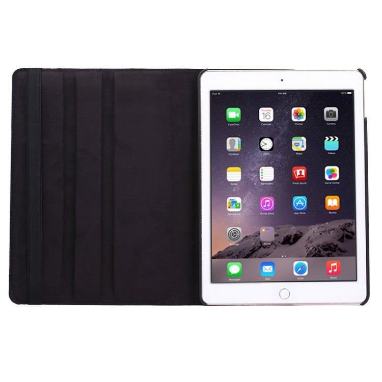 custodia-in-pelle-flip-con-texture-litchi-con-rotazione-a-360-gradi-con-supporto-per-2-ingranaggi-per-ipad-air-2-for-ipad-air-2 - immagine 5