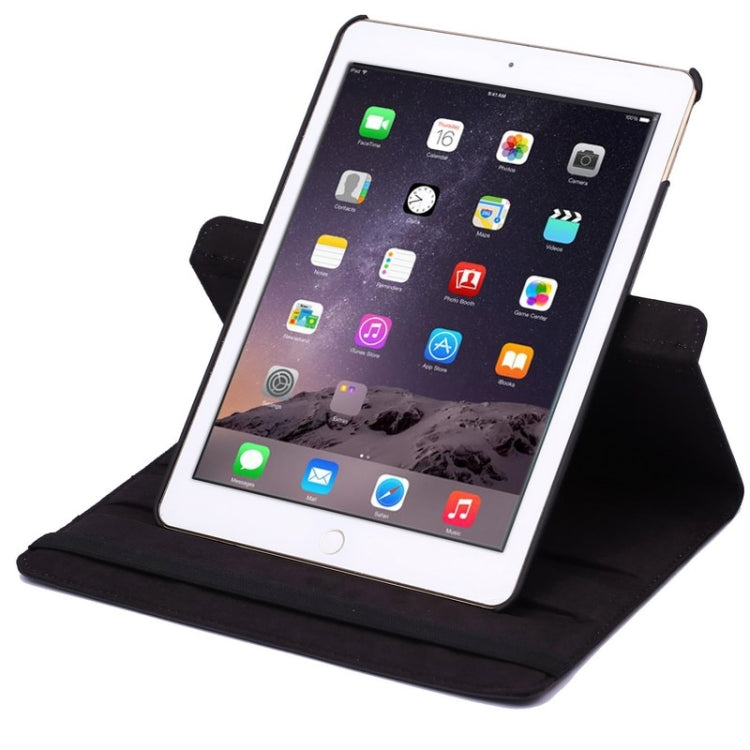 custodia-in-pelle-flip-con-texture-litchi-con-rotazione-a-360-gradi-con-supporto-per-2-ingranaggi-per-ipad-air-2-for-ipad-air-2 - immagine 7