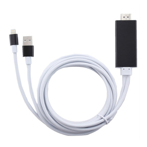 Cavo adattatore HDTV da 8 pin a HDMI con cavo di ricarica USB